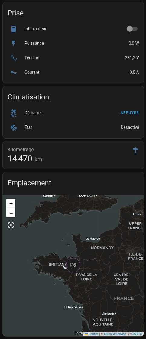 Gestion d'un véhicule électrique Renault