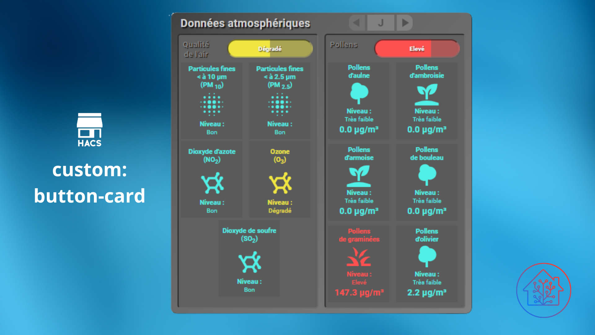 Aller plus loin avec la carte  custom:button-card