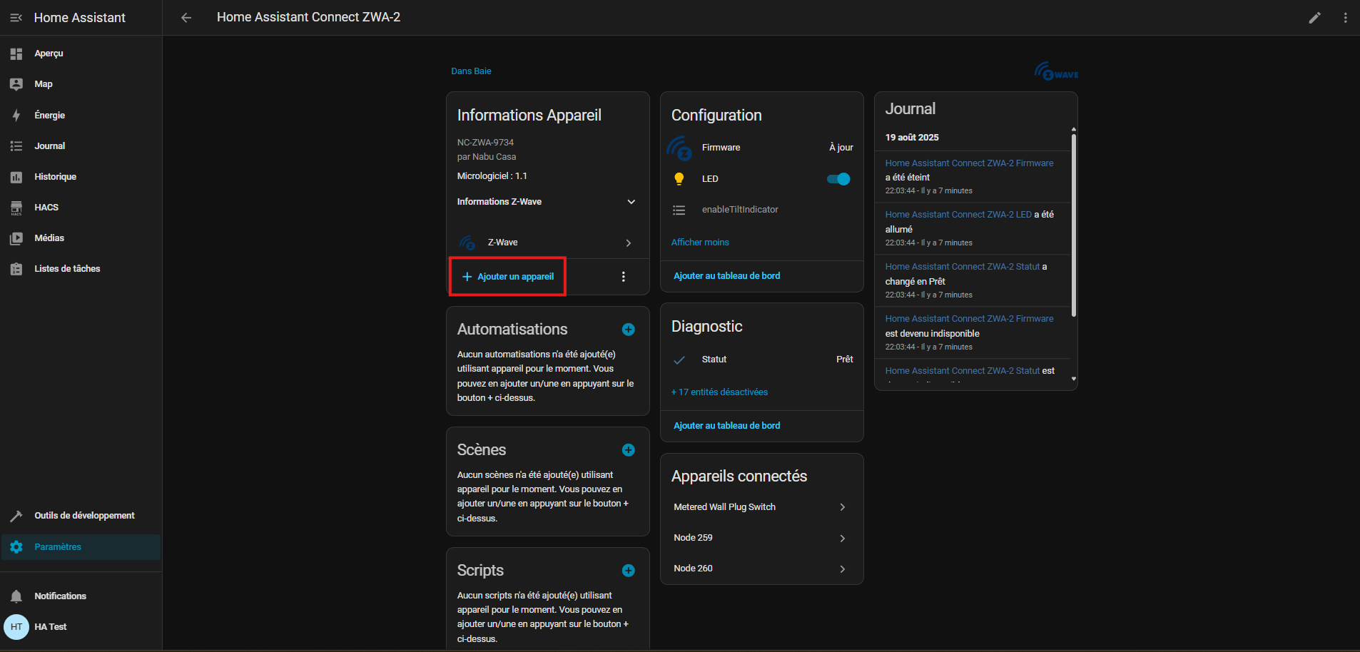 Home Assistant Connect ZWA-2