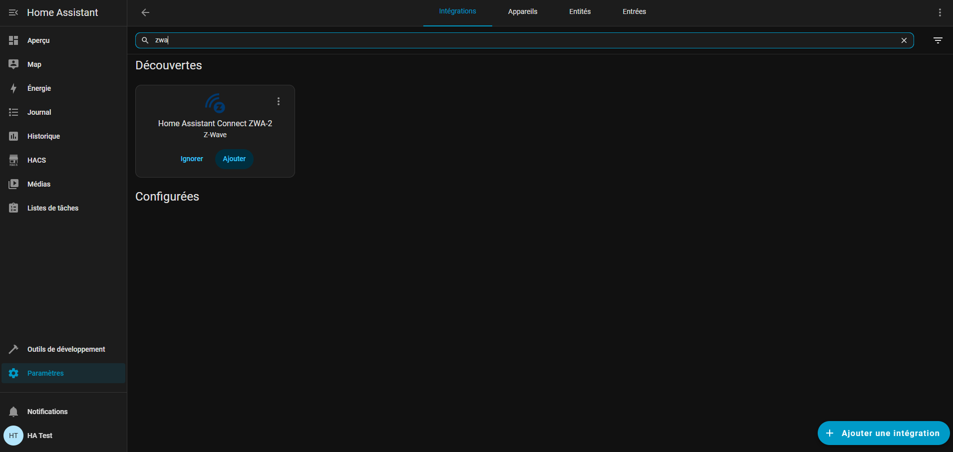 Home Assistant Connect ZWA-2