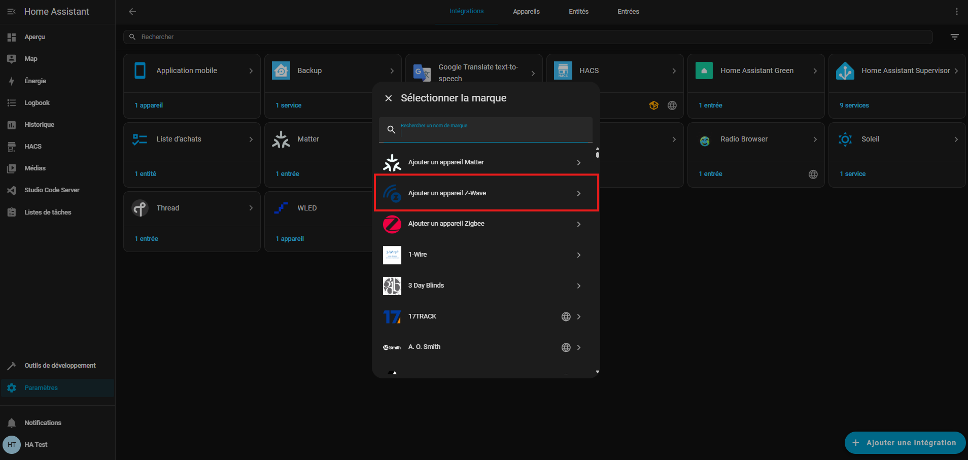 Home Assistant Connect ZWA-2