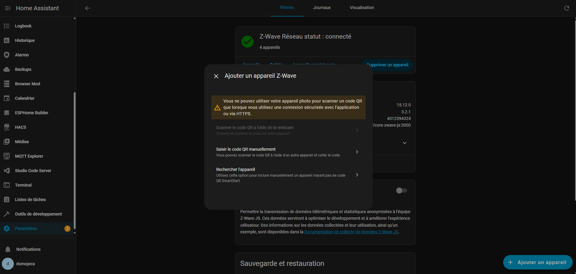 Home Assistant Connect ZWA-2
