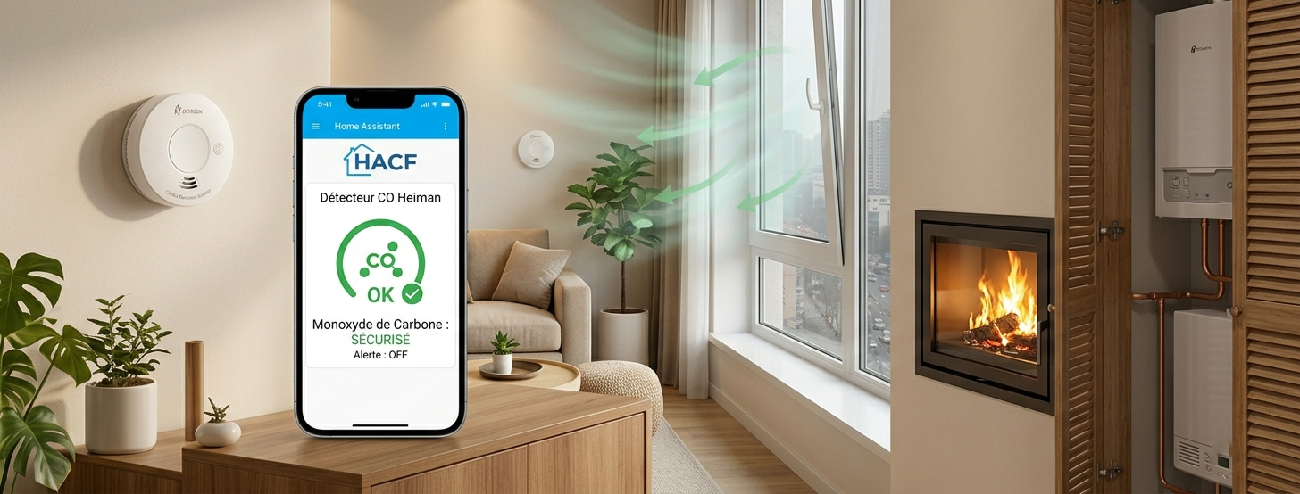 Test du détecteur de Monoxyde de Carbone Heiman Zigbee (HS-720ES)