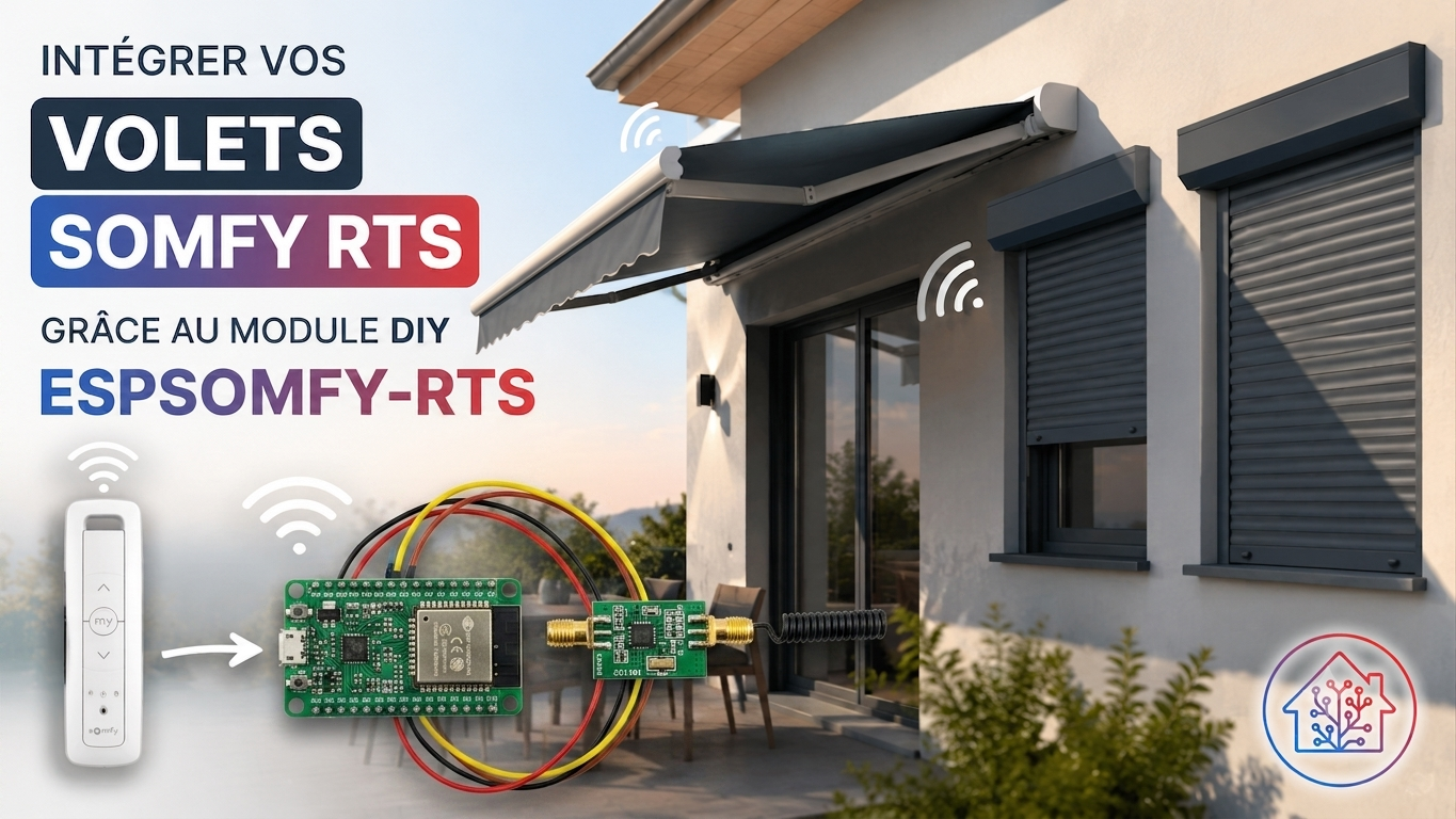 Intégrer vos volets Somfy RTS à Home Assistant grâce à ESPSomfy-RTS