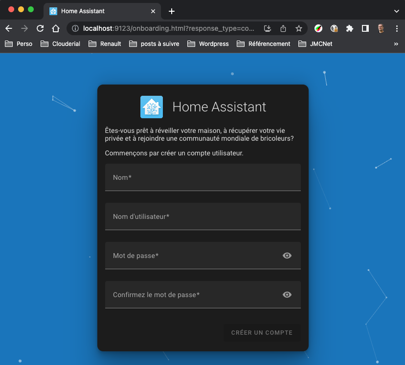 Accueil Home Assistant