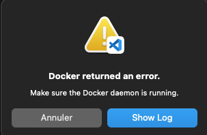 Docker not started