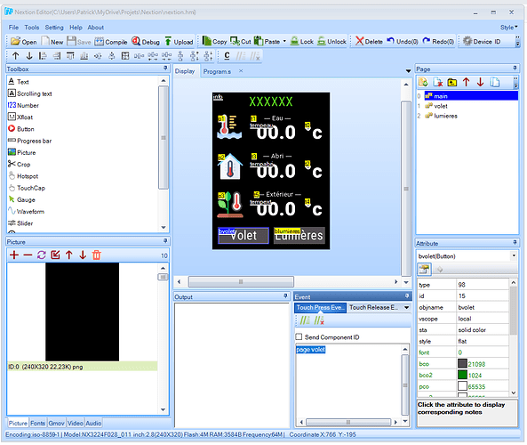 L’éditeur d’interface Nextion