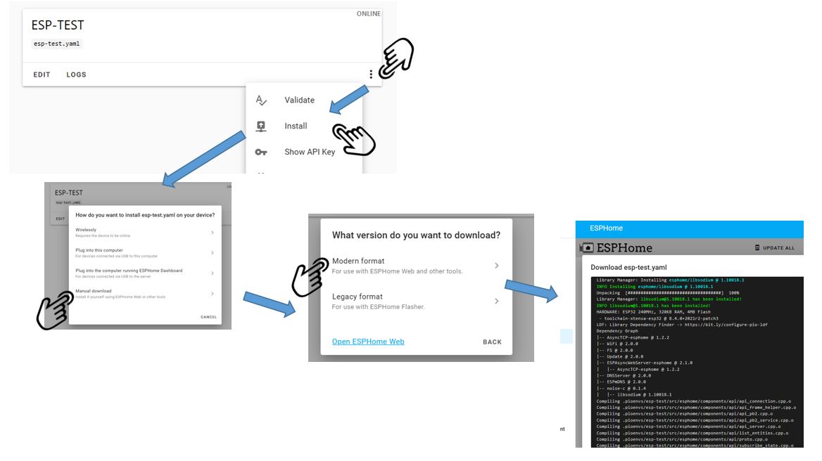 Compilation Firmware avec ESPHome