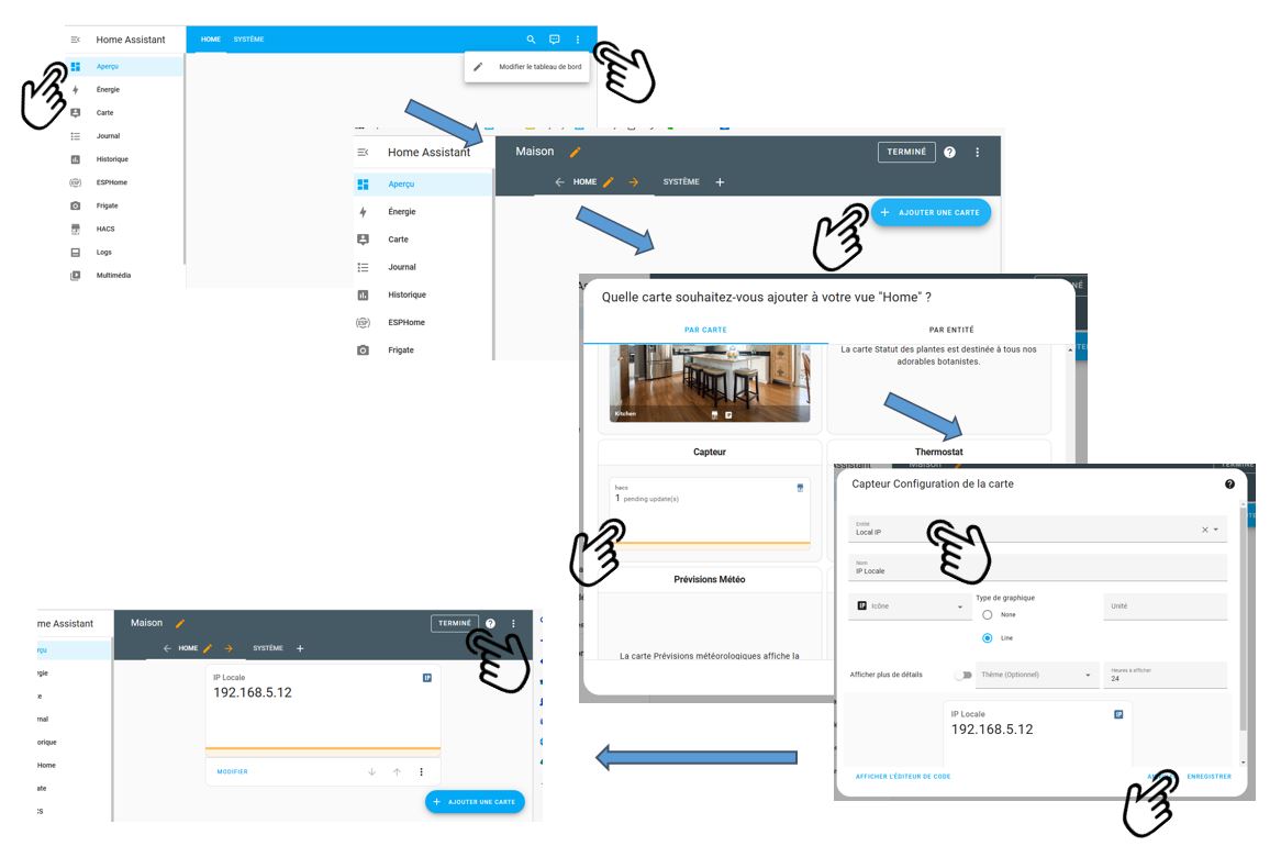 IP locale - dashboard